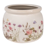 PROWANSALSKA OSŁONKA NA DONICZKĘ  Beige Pink Flowers Clayre & Eef 