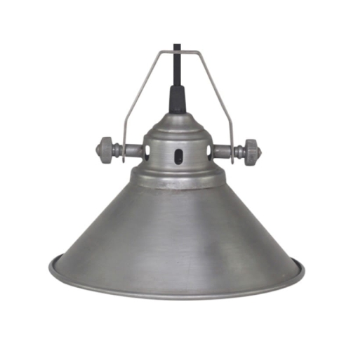 LAMPA INDUSTRIALNA FACTORY VINTAGE  LOFT SREBRNA Chic Antique 