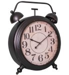 ZEGAR ANTYCZNY BUDZIK Atelier Vintage Old XL Brown Antic Line  