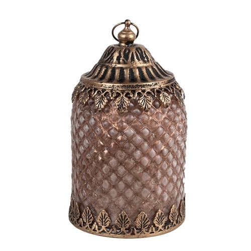 OZDOBNY LAMPION NA BATERIE LED Country Style Brown Clayre & Eef 