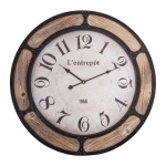 DEKORACYJNY ZEGAR ANTYCZNY Rustic Styl Entrepôt Ø 60 cm Antic Line 