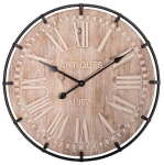 DEKORACYJNY ZEGAR ANTYCZNY Rustic Styl ANTIQUES 1957 Ø 60 cm Antic Line