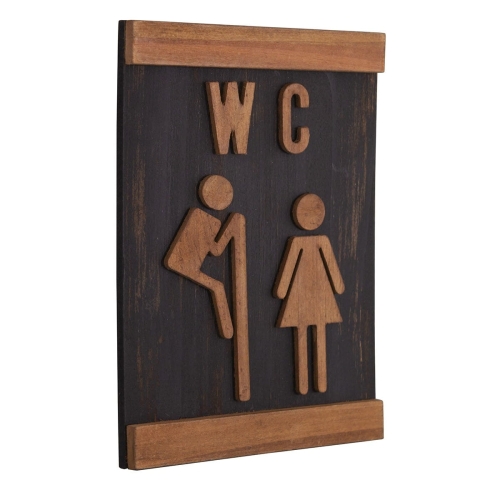 OZDOBNA TABLICZKA INFORMACYJNA WC 21 x 16 cm Vintage Styl Antic Line