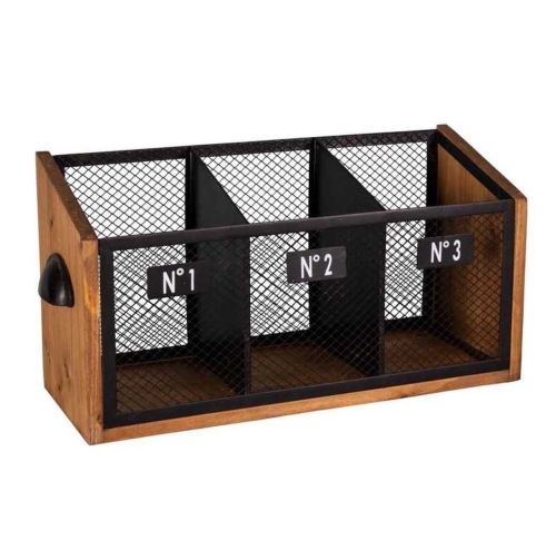 POJEMNIK METALOWY NA SZTUĆCE Vintage Old Couverts Antic Line