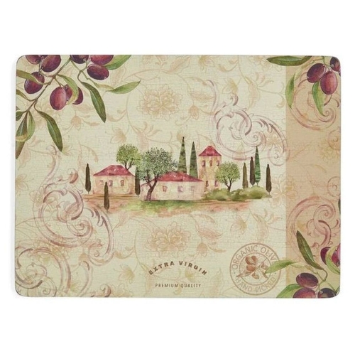 PODKŁADKI STOŁOWE DUŻE Vintage Ogród Oliwny 4 szt.Pimpernel