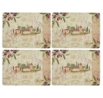 PODKŁADKI STOŁOWE DUŻE Vintage Ogród Oliwny 4 szt.Pimpernel