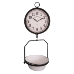 DEKORACYJNY ZEGAR Z TACĄ NA OWOCE I WARZYWA Rustic Styl Antic Line 