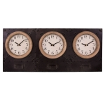 DEKORACYJNY ZEGAR 3 TARCZOWY ŚCIENNY Industrial Styl Antic Line
