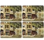 PODKŁADKI STOŁOWE DUŻE  Paryż Parisian Scene 4 szt.Pimpernel