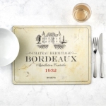 PODKŁADKI STOŁOWE DUŻE Francuskie Wina Bordeaux 4 szt.Pimpernel 