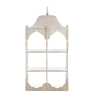 PROWANSALSKI REGAŁ Z DEKOREM LEONOR COLLECTION L Blanc MariClo'