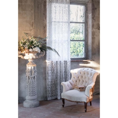 PROWANSALSKA ZASŁONA Z HAFTEM DENTELLE BEIGE Blanc MariClo'