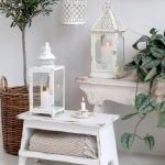 PROWANSALSKI STOŁEK/KWIETNIK ze Schowkiem Rustic Styl Chic Antique