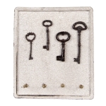 PROWANSALSKI WIESZAK NA KLUCZE Brocante Beige White Clayre & Eef 