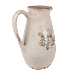 PROWANSALSKI DZBANEK CERAMICZNY Beige Flowers Clayre & Eef   