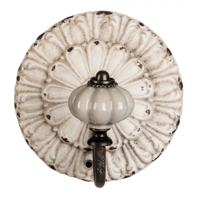 PROWANSALSKI WIESZAK ŚCIENNY VINTAGE Crown Brocante White Clayre & Eef 