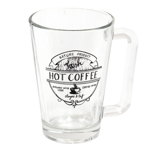 SZKLANY KUBEK DO KAWY Hot Coffee 250 ml. Clayre & Eef
