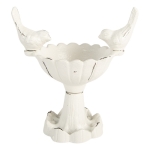 OZDOBNE POIDEŁKO DLA PTAKÓW Bird White 2 Clayre & Eef