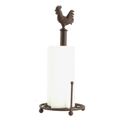 STOJAK NA RĘCZNIKI KUCHENNE Vintage Rooster Brown Clayre & Eef
