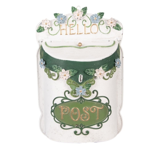 PROWANSALSKA SKRZYNKA NA LISTY POST Hello Green White Clayre & Eef