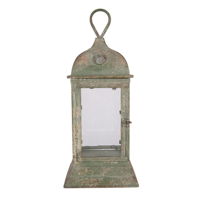 LAMPION LATARNIA Brocante Green Rustic Styl Clayre & Eef 