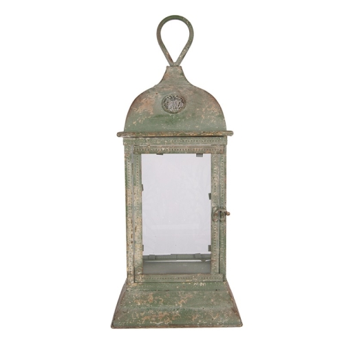 LAMPION LATARNIA Brocante Green Rustic Styl Clayre & Eef 