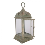 LAMPION LATARNIA Brocante Green Rustic Styl Clayre & Eef 