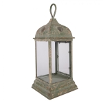 LAMPION LATARNIA Brocante Green Rustic Styl Clayre & Eef 