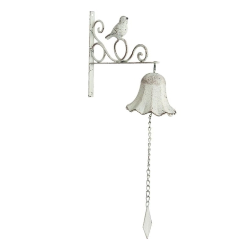 PROWANSALSKI DZWONEK Z PTASZKIEM Vintage White Clayre & Eef  
