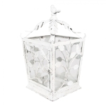 LAMPION LATARNIA Brocante Bird White Rustic Styl Clayre & Eef 