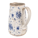 PROWANSALSKI DZBANEK CERAMICZNY Blue Roses H 18 cm Clayre & Eef