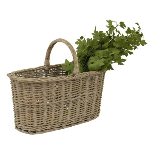 DEKORACYJNY KOSZ WIKLINOWY Z UCHWYTEM Botanic Brown Clayre & Eef