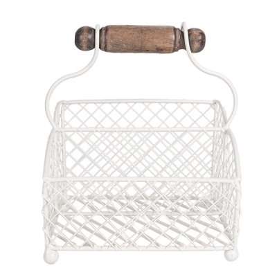 PROWANSALSKI POJEMNIK NA LISTY Vintage White Clayre & Eef