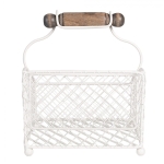 PROWANSALSKI POJEMNIK NA LISTY Vintage White Clayre & Eef