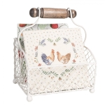 PROWANSALSKI POJEMNIK NA LISTY Vintage White Clayre & Eef
