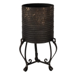 DEKORACYJNA DONICA OSŁONKA Romantic Black Baroque Clayre & Eef