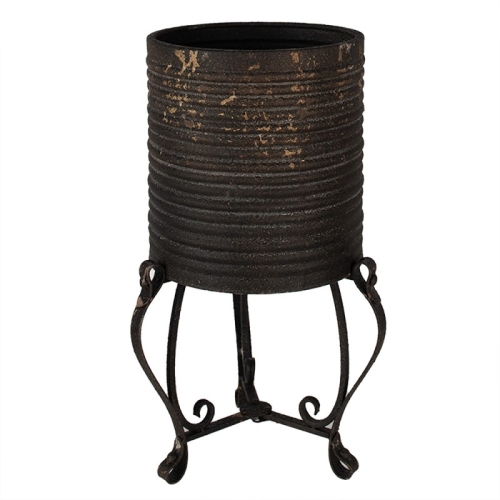 DEKORACYJNA DONICA OSŁONKA Romantic Black Baroque Clayre & Eef
