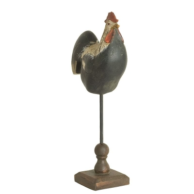 DEKORACJA KOGUT Vintage Retro Rooster Country Black Clayre & Eef Shabby Chic