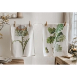 OZDOBNY RĘCZNIK KUCHENNY GAŁĄZKA ŻOŁĘDZI Rustic Styl Blanc MariClo'