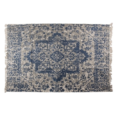 DYWAN Z FRĘDZLAMI Blue Grey Bohemian 200 x 140 cm Clayre & Eef