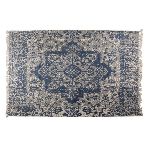 DYWAN Z FRĘDZLAMI Blue Grey Bohemian 200 x 140 cm Clayre & Eef