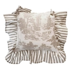PROWANSALSKA POSZEWKA NA KRZESŁO TOILE DE JOUY Rustic Styl B Blanc MariClo'