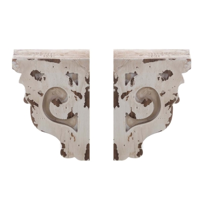 KOMPLET PÓŁEK 2 SZT. MENSOLA Rustic Baroque Blanc MariClo'