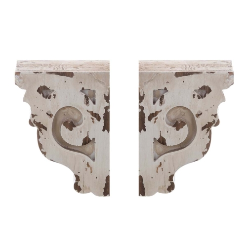 KOMPLET PÓŁEK 2 SZT. MENSOLA Rustic Baroque Blanc MariClo'