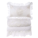 PROWANSALSKI KOMPLET POŚCIELI SOFFIO COLLECTION White Blanc MariClo'