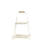 PROWANSALSKA PATERA Piętrowa Prowansja White Chic Antique