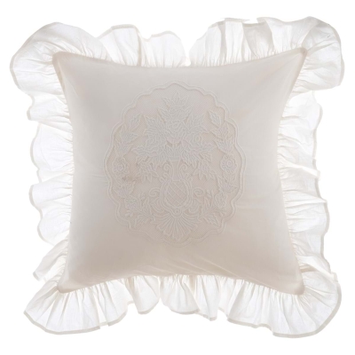 PROWANSALSKA PODUSZKA Z HAFTEM SOFFIO COLLECTION Blanc MariClo' 