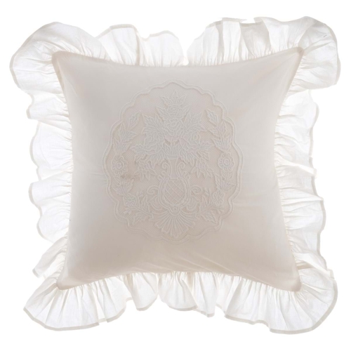 PROWANSALSKA PODUSZKA Z HAFTEM SOFFIO COLLECTION Blanc MariClo' 