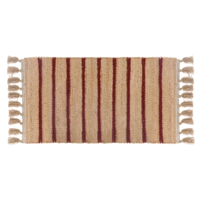 DYWAN Z FRĘDZLAMI BOHO NATURALE RED B Blanc MariClo' 