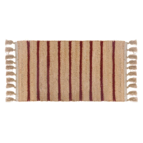 DYWAN Z FRĘDZLAMI BOHO NATURALE RED B Blanc MariClo' 